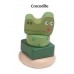 Wooden Small Screw on Animal Blocks Wooden Small Screw on Animal Blocks